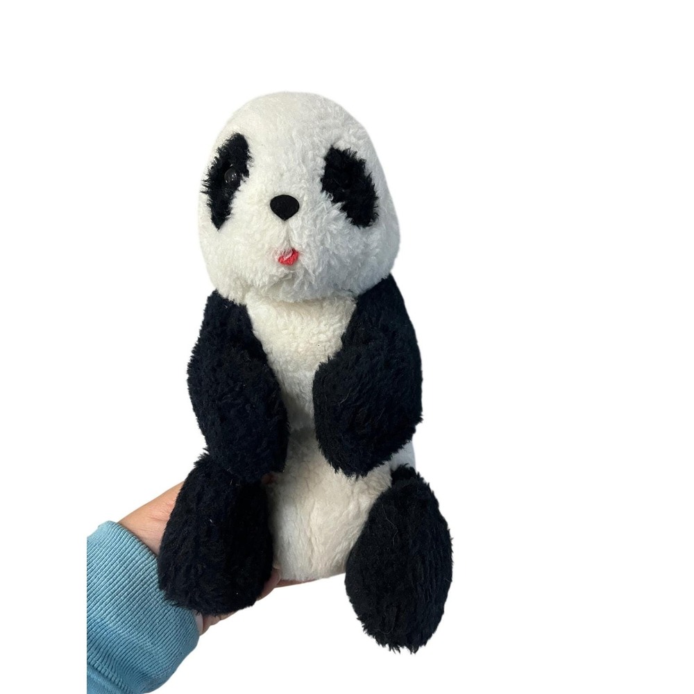 Vintage Puddle Toys by Douglas Cuddle Panda Bear Plush Stuffed Animal 10"
